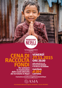 Cena di raccolta fondi per il Nepal